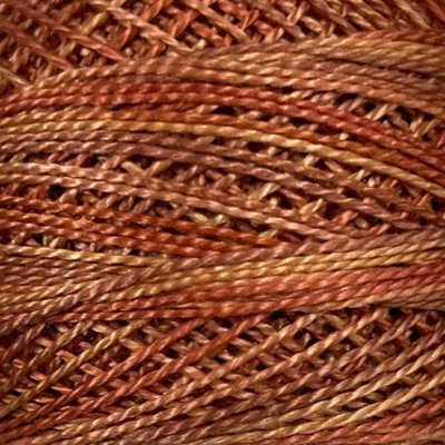 Valdani 12wt Variegated P6 - Rusted Orange