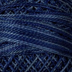 Valdani 8wt Variegated P7 - Withered Blue
