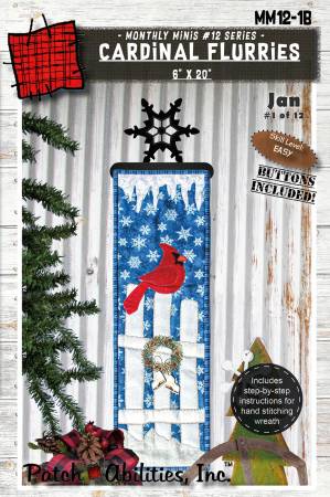 Cardinal Flurries with buttons