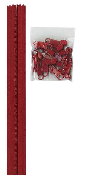 Zippers by the Yard Hot Red