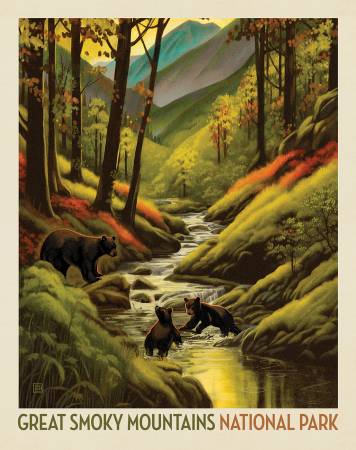 National Parks Great Smoky Mountains National Park 36in x 43in Poster Panel PD16132R-PANEL