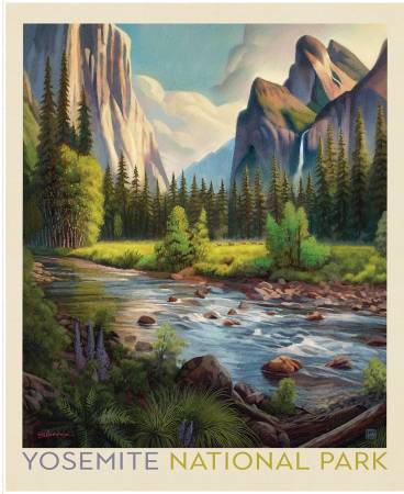 National Parks Yosemite Poster Panel