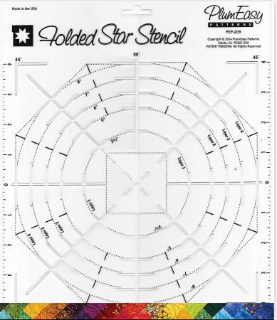 Folded Star Stencil