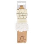 Mannequin of Assorted Trims Five Trims Ecru