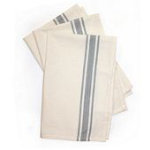 Retro Bold Stripe Towl 3ct Gray