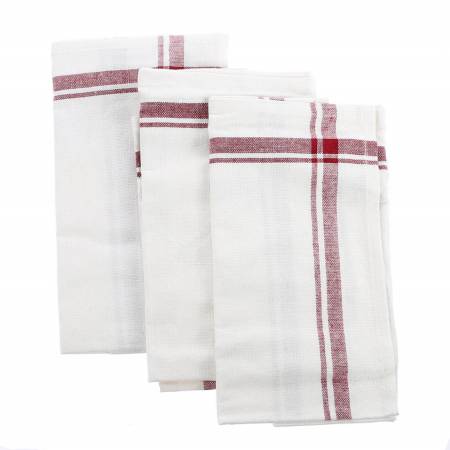 Retro Stipe Towels Maroon