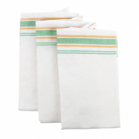 Retro Stipe Towels Green/Yellow