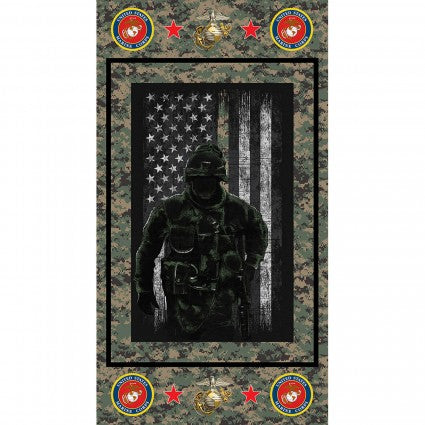 Military Prints Marines Panel