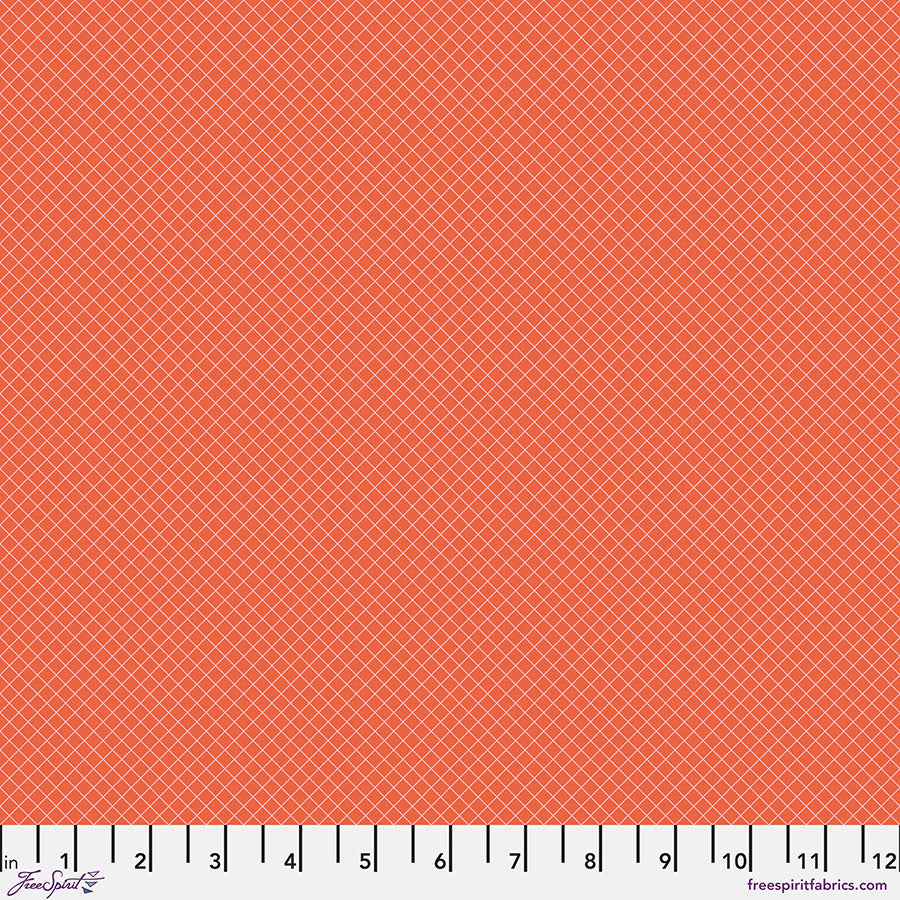 Tula Pink True Colors On the Grid PWTP255.SALMON