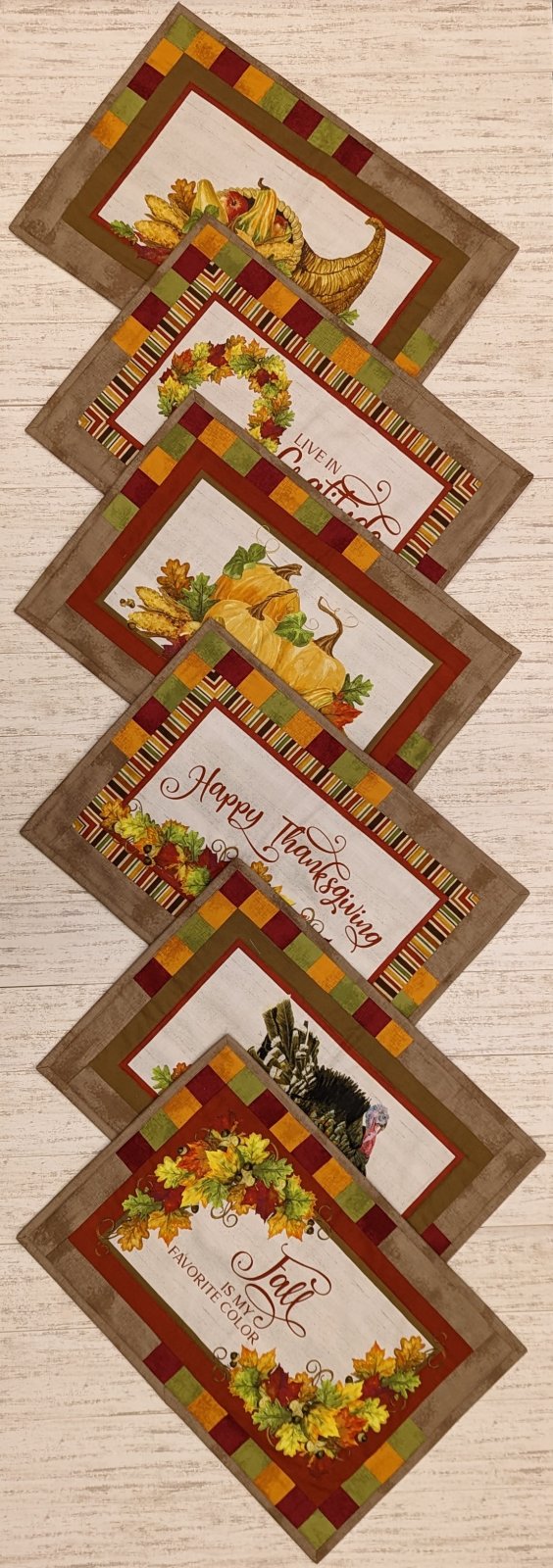 (6) Thanksgiving Placemats