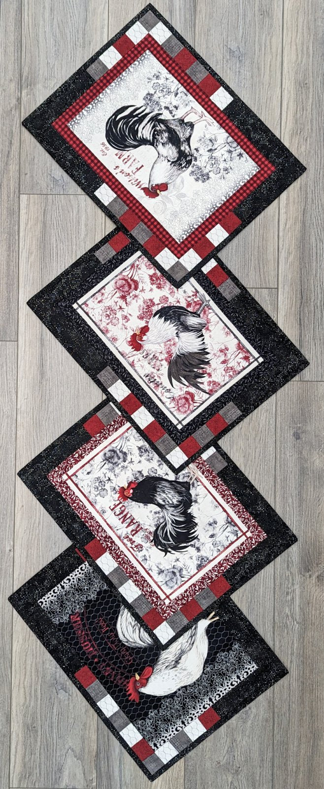 (4) Rooster Placemats