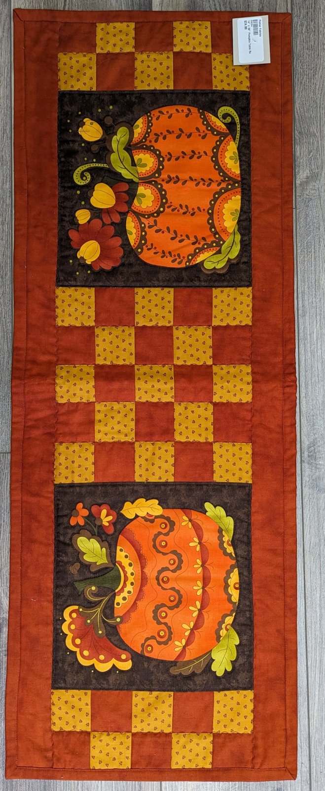 14" x 39" Pumpkin Table Runner