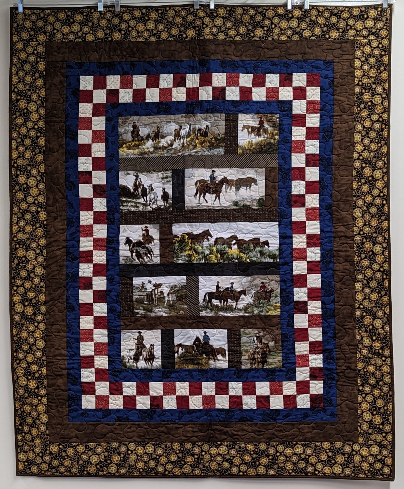 Cowboy Quilt 55" x 68"