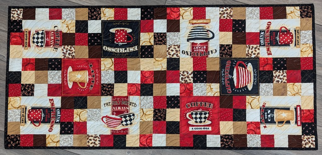 Square Time Coffee Table Runner Size: 22" x 46"