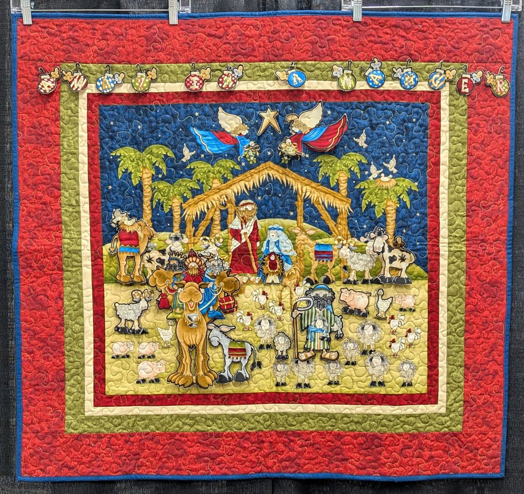 Nativity Advent Calendar Size: 40"W x 37"T
