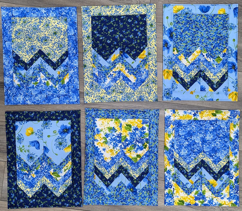 (6) Halves Make a Whole Placemats Size: 13" x 18"