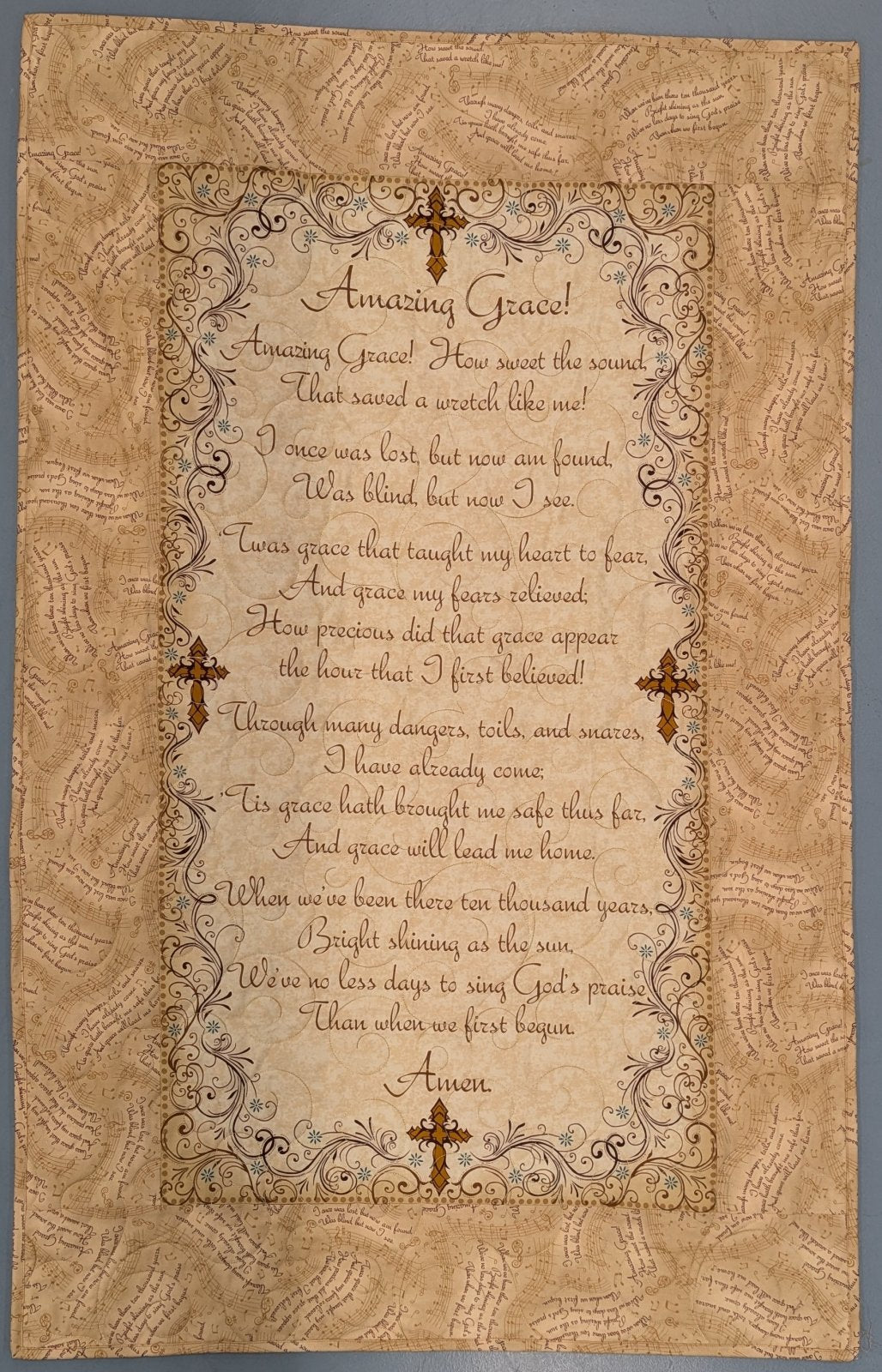 Amazing Grace Finished Quilt Size: 30" x 47"
