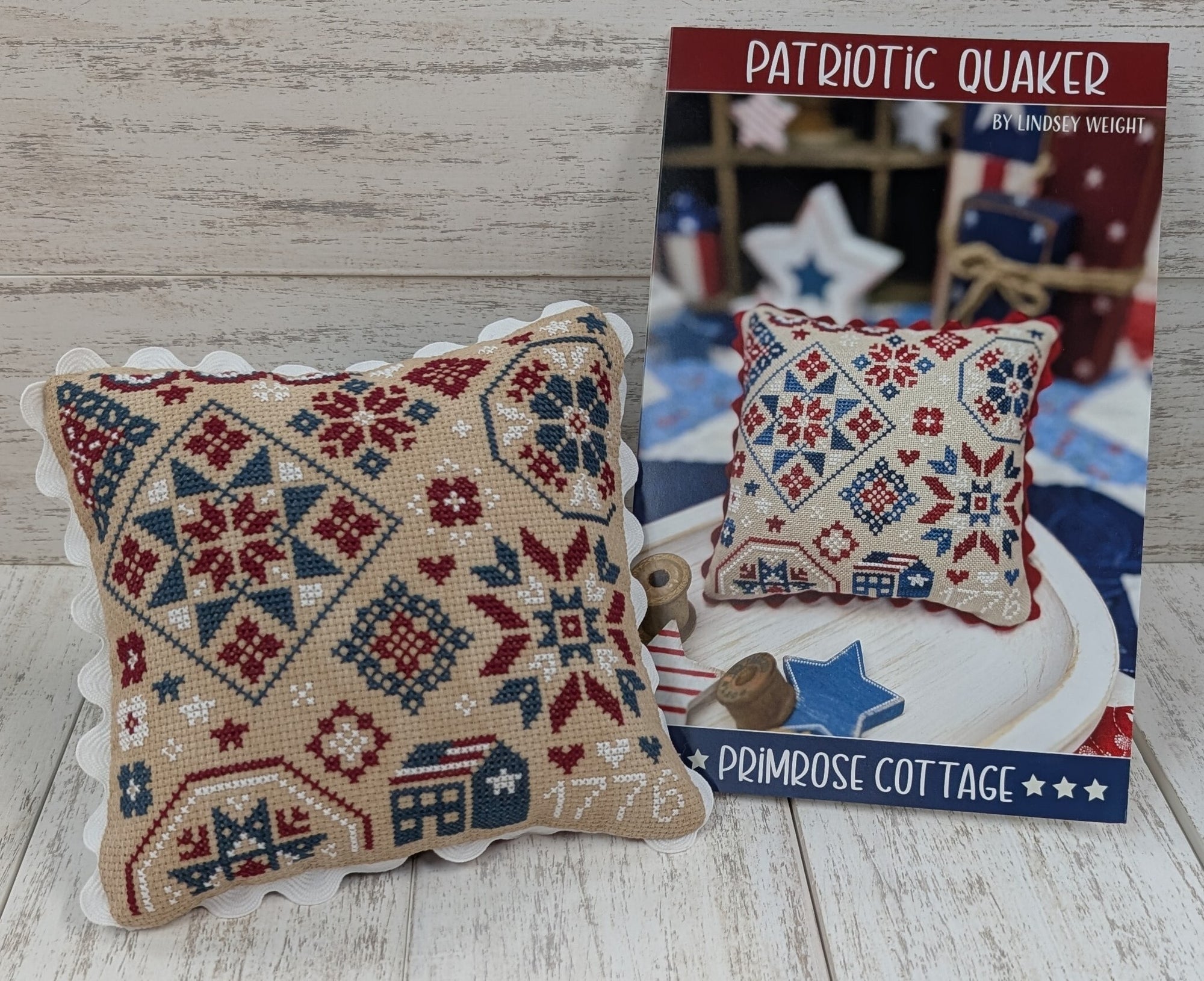 Patriotic Quaker Cross Stitch Kit