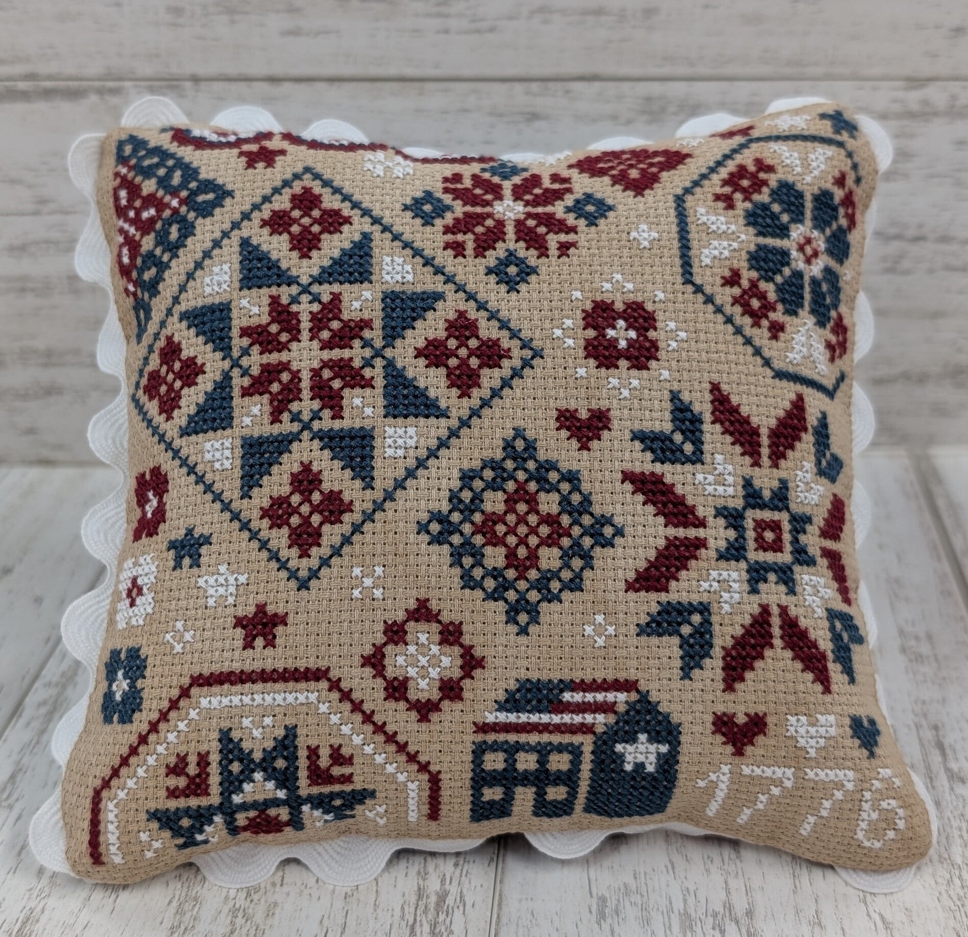 Patriotic Quaker Cross Stitch Kit