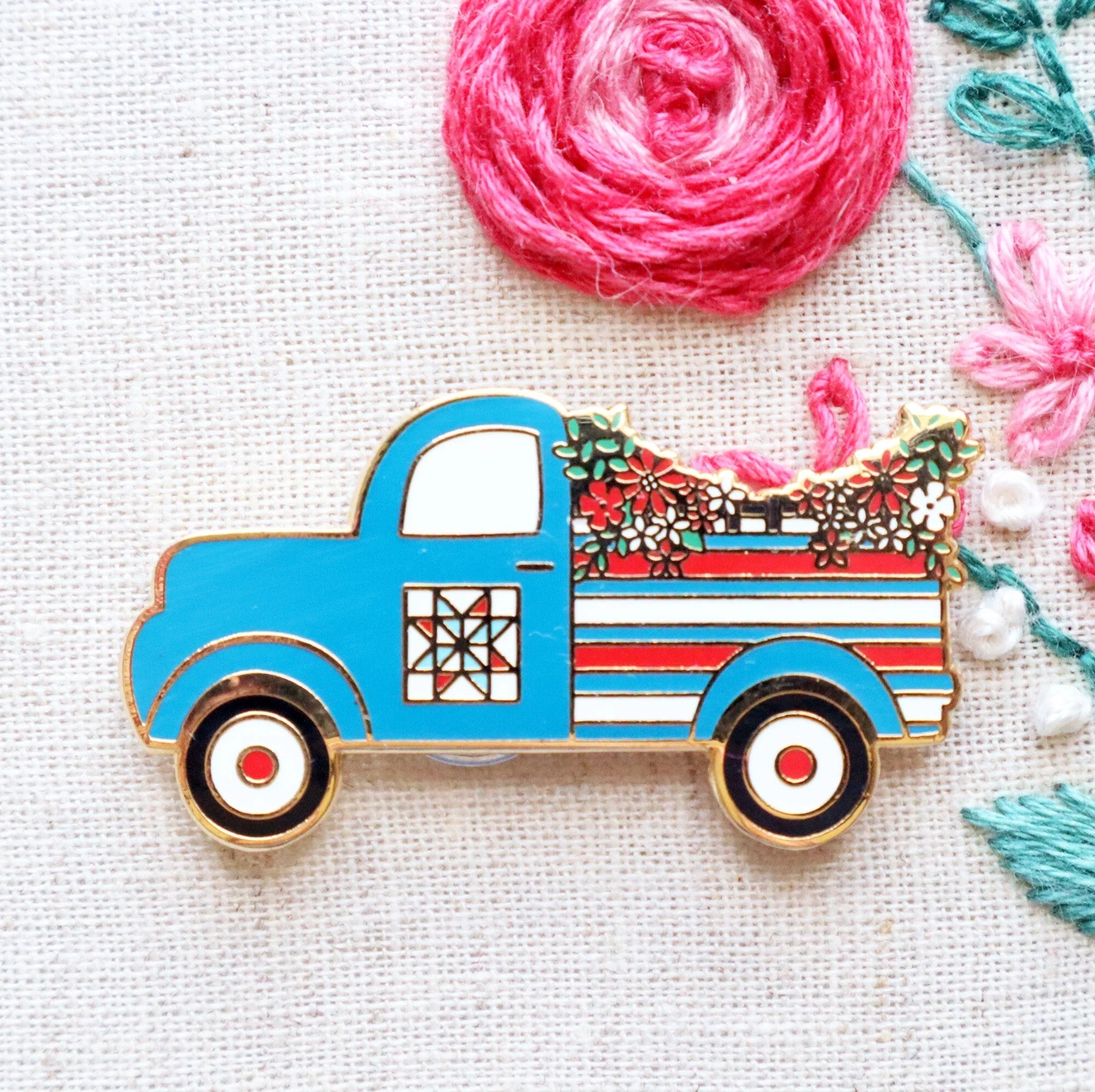 Patriotic Truck Magnetic Needle Minder