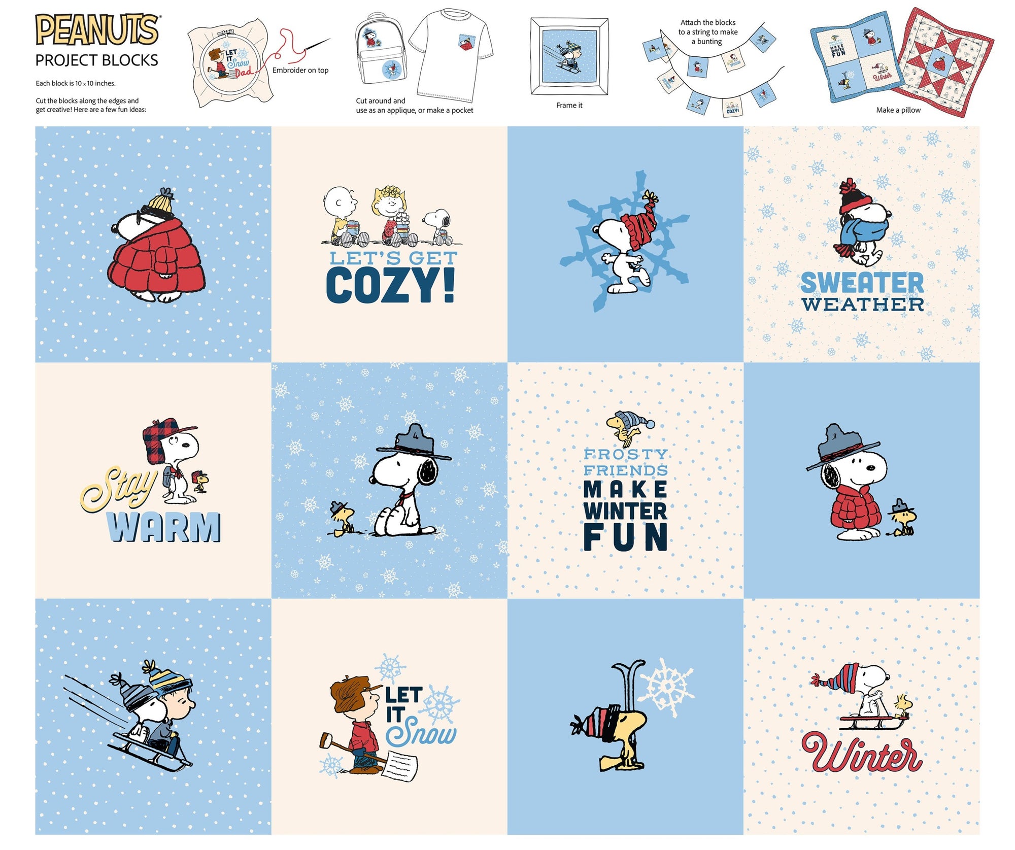 Peanuts - Frosty Friends P1029-10 White Multi