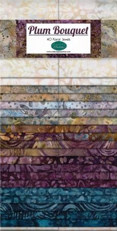 Plum Bouquet Batik Jelly Roll