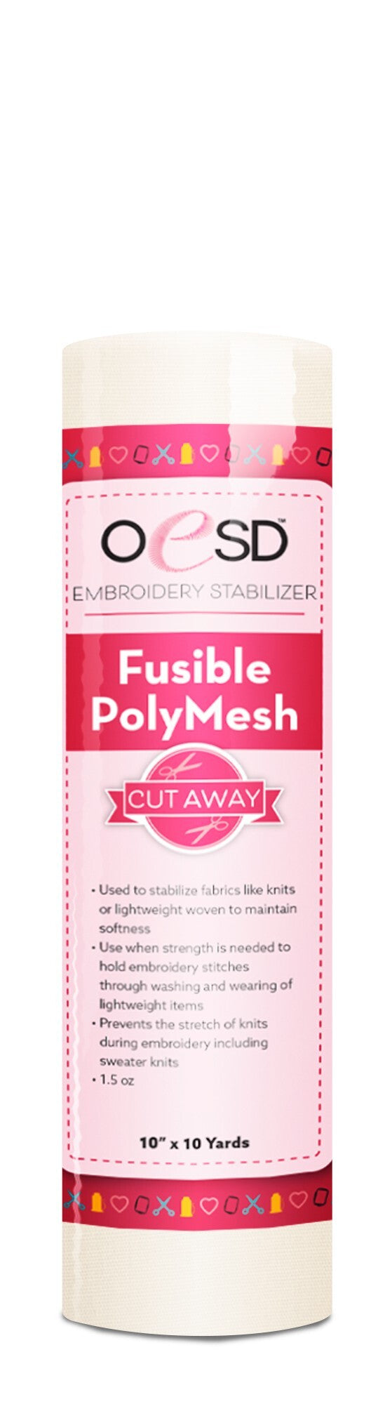 PolyMesh Fusible White - 10"  x 10 yds