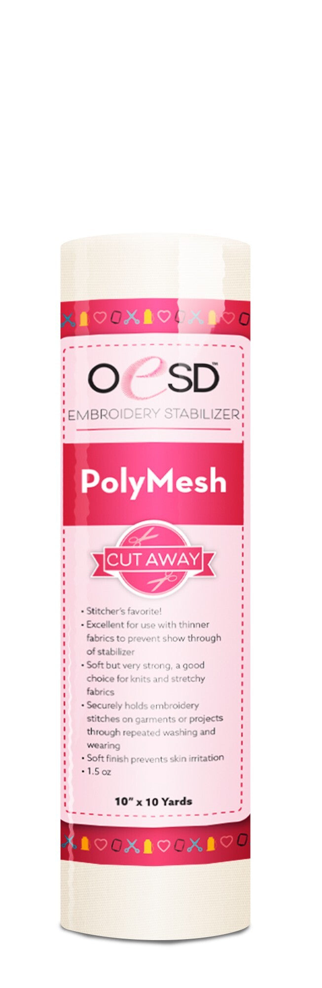 PolyMesh - White - 10" x 10 yds