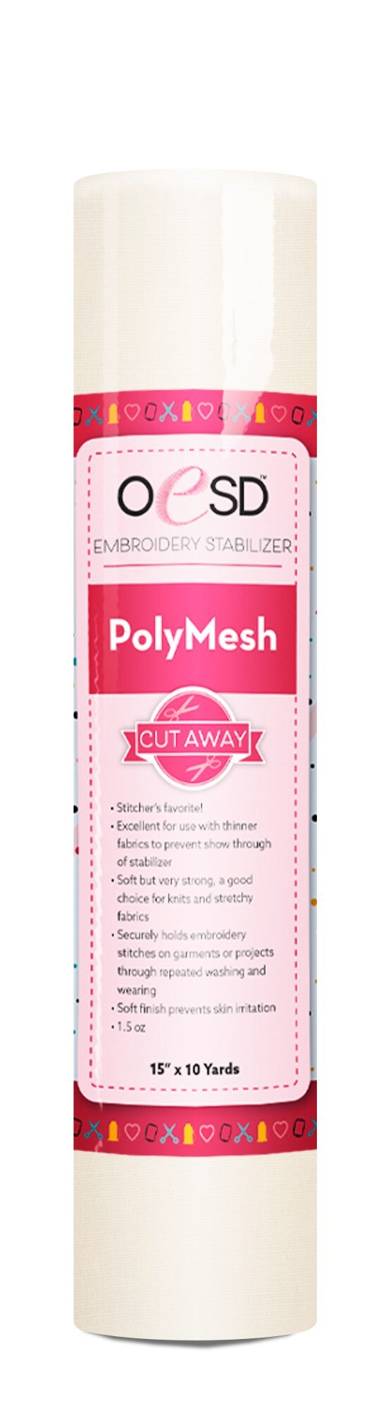 PolyMesh - White - 15" x 10 yds
