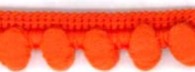 Pompom Trim 5/8" wide Orange