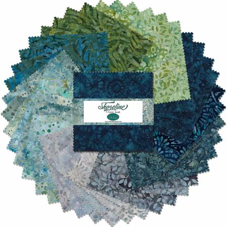 Shoreline Batik Charm Pack