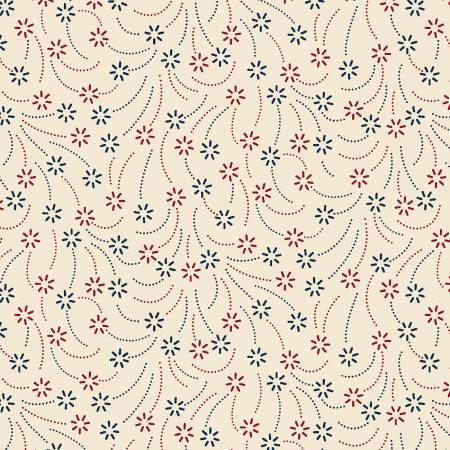 108" Wide Quilt Back - Liberty Island Multi Fireworks QB261667D-MULTI