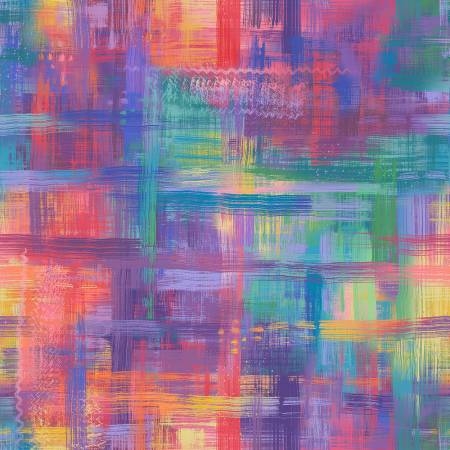 1 yard 16" - 108" wide Rainbow/Multi Colorfield