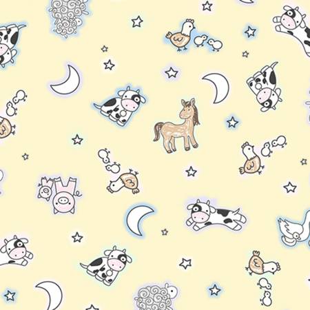 44" Wide Goodnight Farm Butter Dreamy Barn Quilting Cuddle