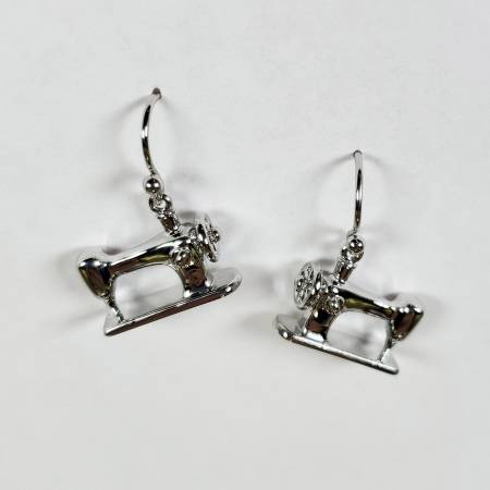 Machine Drop Earring Silver