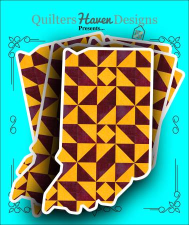 Indiana Quilt Sticker