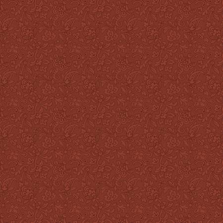 Evelyn's Hope Chest Red Tonal Paisley Swirl R101082D-RED