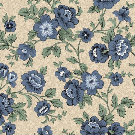 Grace Elizabeth  R101682D-Blue Blue Large Floral