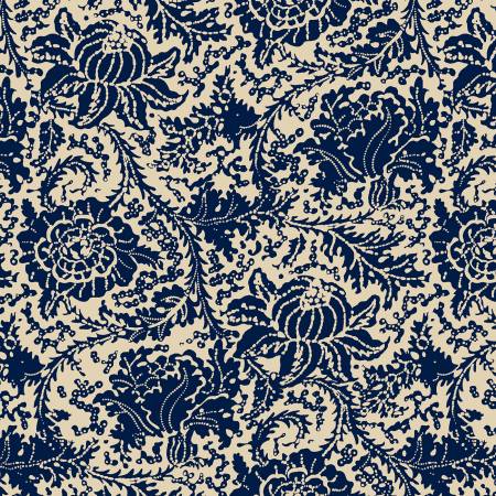 Anna B's Indigos R101881D-NAVY Navy Floral