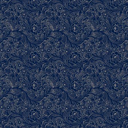 Anna B's Indigos R101882D-NAVY Navy Tulip Vine
