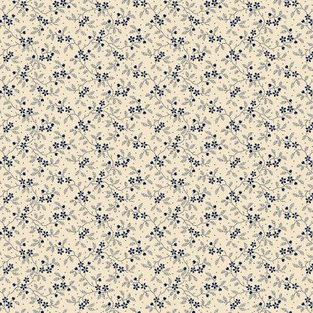 Anna B's Indigos R101885D-BLUE Blue Floral Toss