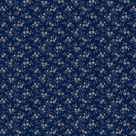 Anna B's Indigos R101885D-NAVY Navy Floral Toss