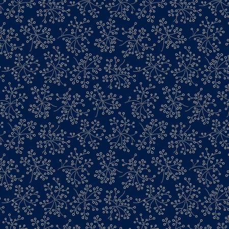 Anna B's Indigos R101887D-NAVY Navy Weeds