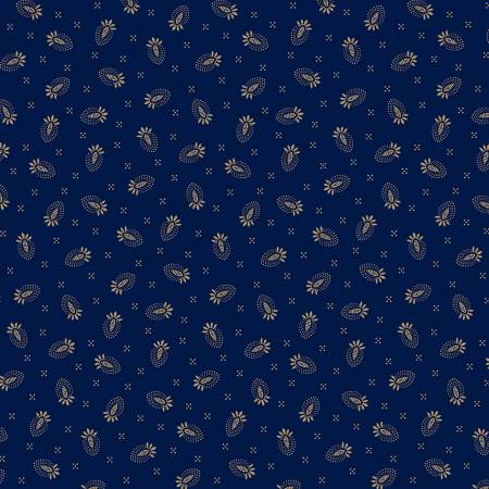 Betsy's Needlework R171309D-NAVY Navy Thistle Flower