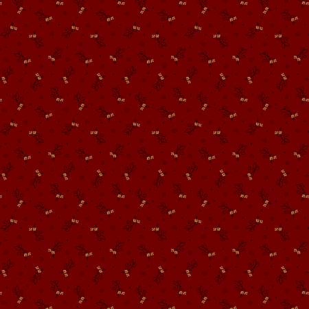 Prairie Dry Goods II  R171650D-RED Red Flower Whimsy