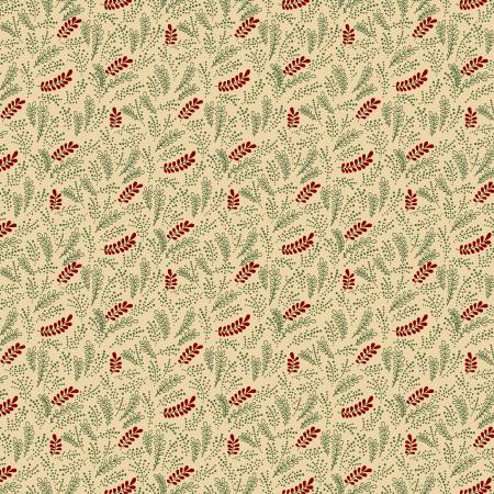 Pineberry Lane  R172003D-Cream Holiday Greenery