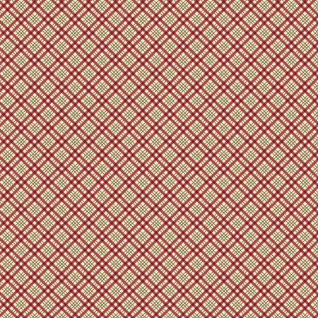 14" - Songbird Holiday R190960D-RED Red Diagonal Plaid