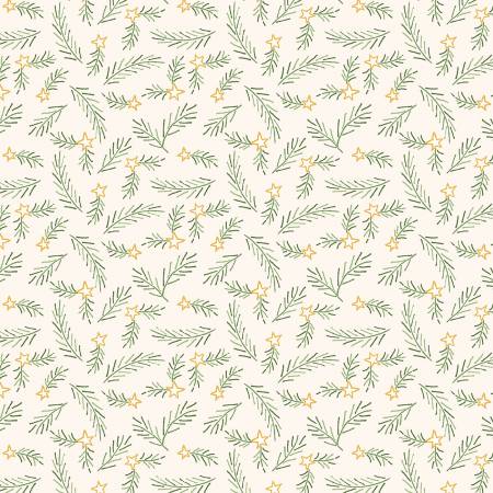 Snowman's Village Cream Pine R191407D-CREAM