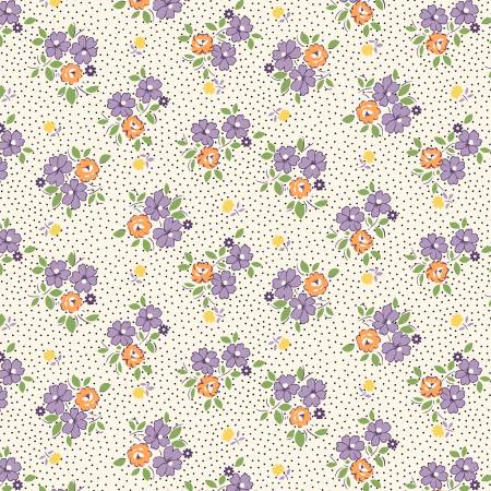 Aunt Grace Goes Scrappy Lilac Floral R351526D-LILAC