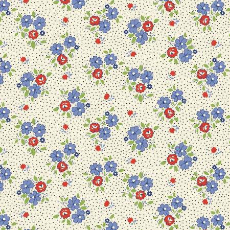 Aunt Grace Goes Scrappy Multi Floral R351526D-MULTI